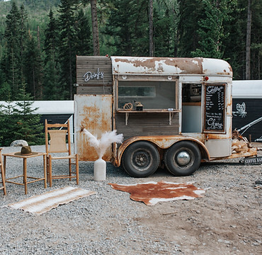Coffee Event Setup at The Cabins at Blacktail
