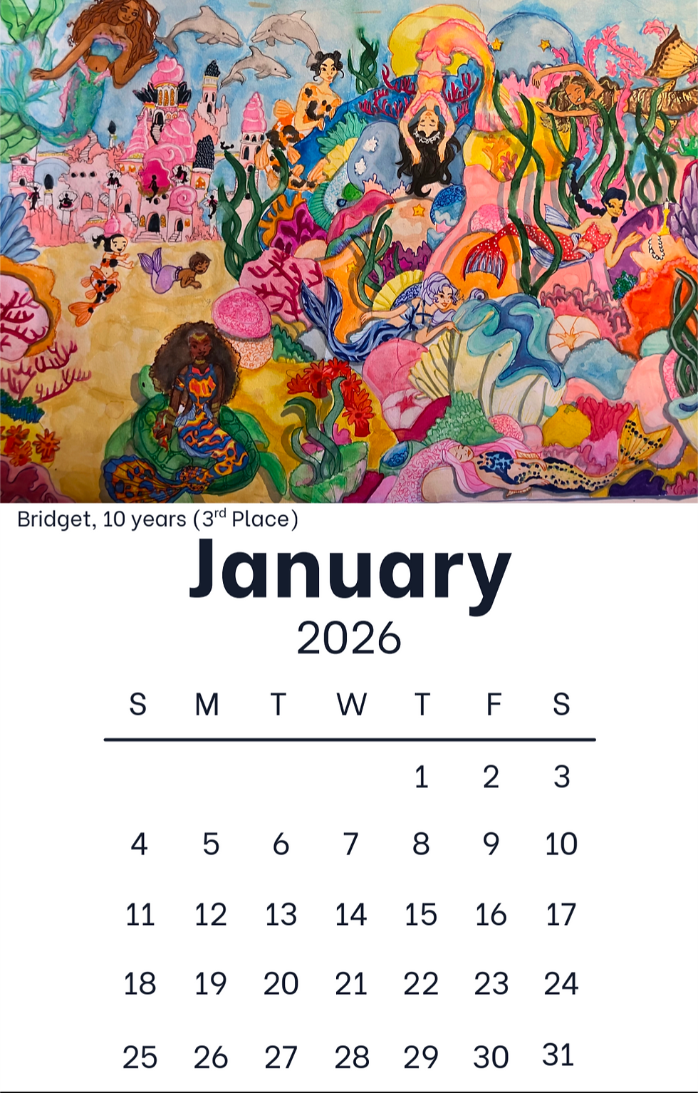 Artists for Peace 2026 Calendar is here!