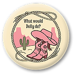 Personalised badge using artwork made by Two B Happy