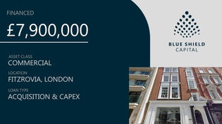 Blue Shield Capital Closes £7.9 Million Loan for Fitzrovia freehold office