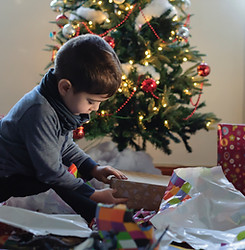 Child Opening Gifts