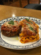 polpetoni com fettuccini