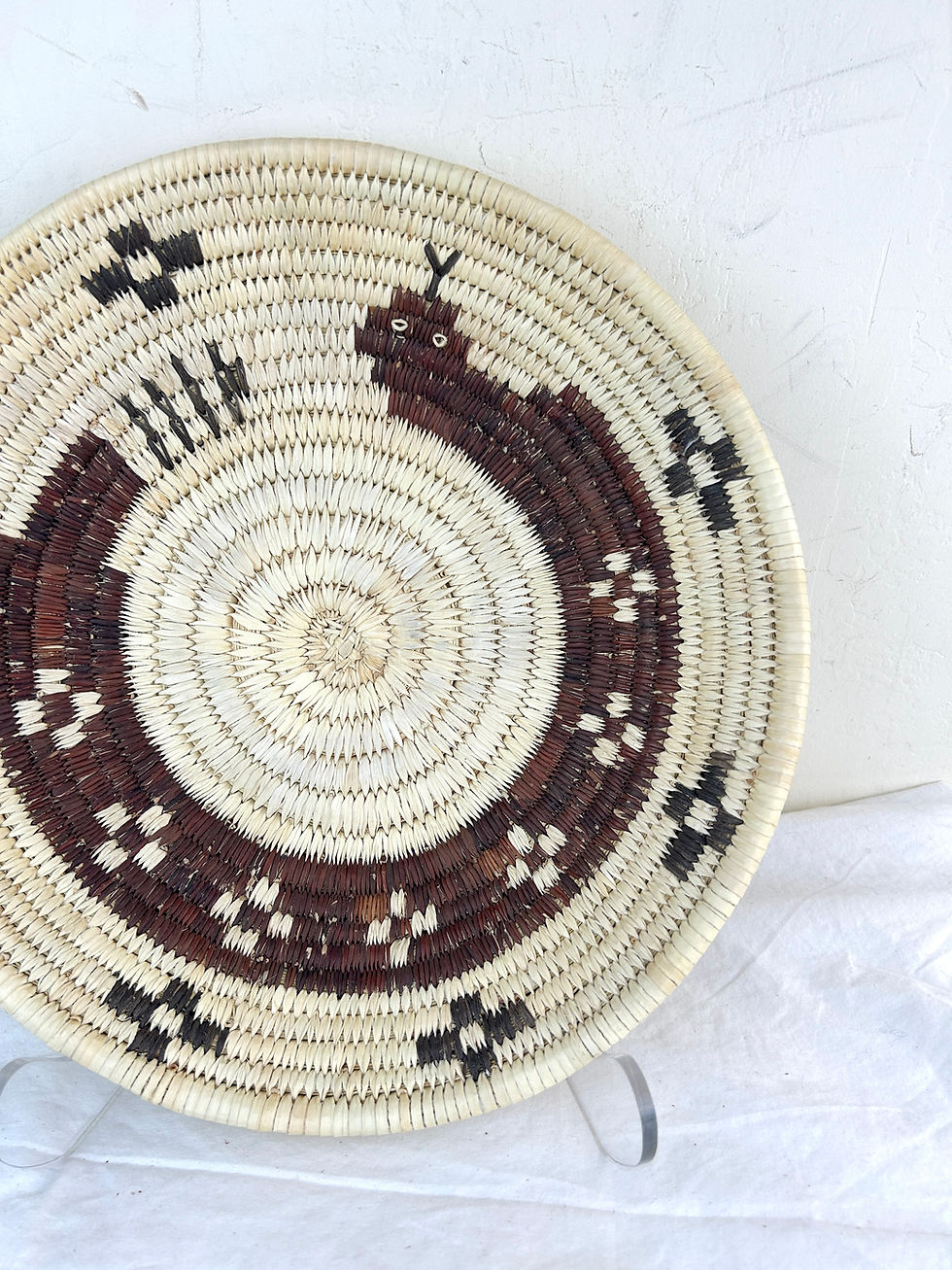 Thumbnail: Tohono O'odham Rattlesnake Polychrome Basket