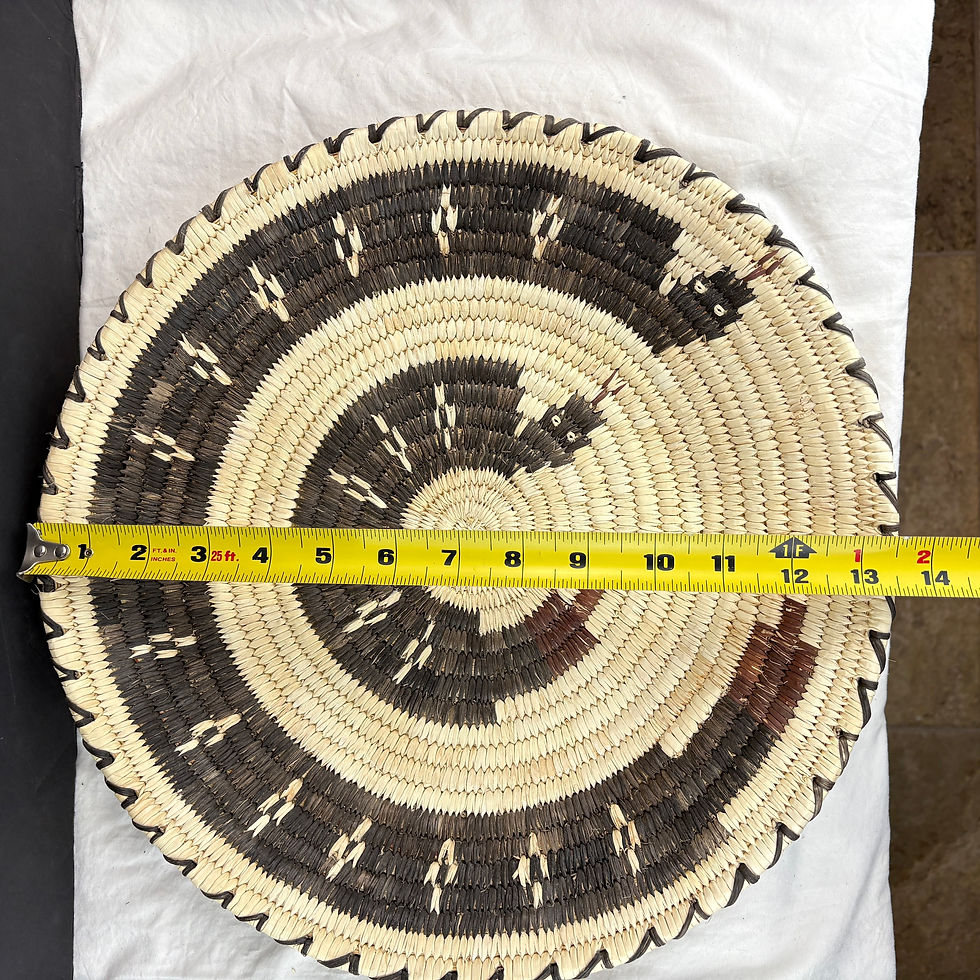 Thumbnail: Tohono O'odham Papago Double Rattlesnake Design Basket