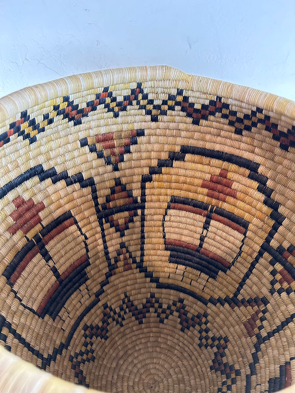 Thumbnail: Large Hopi Mudhead Design Olla Basket