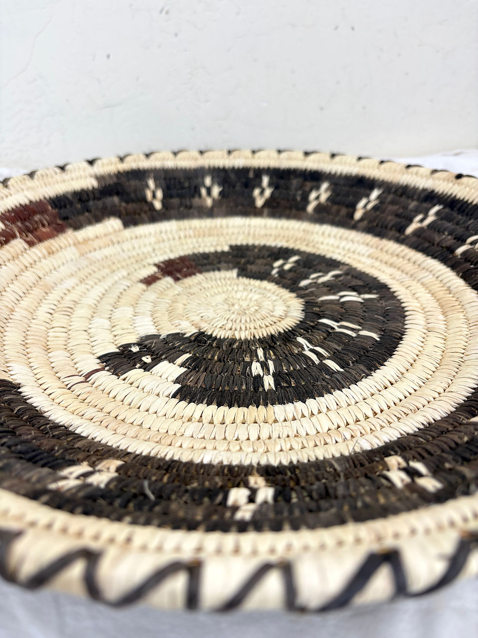 Thumbnail: Tohono O'odham Papago Double Rattlesnake Design Basket