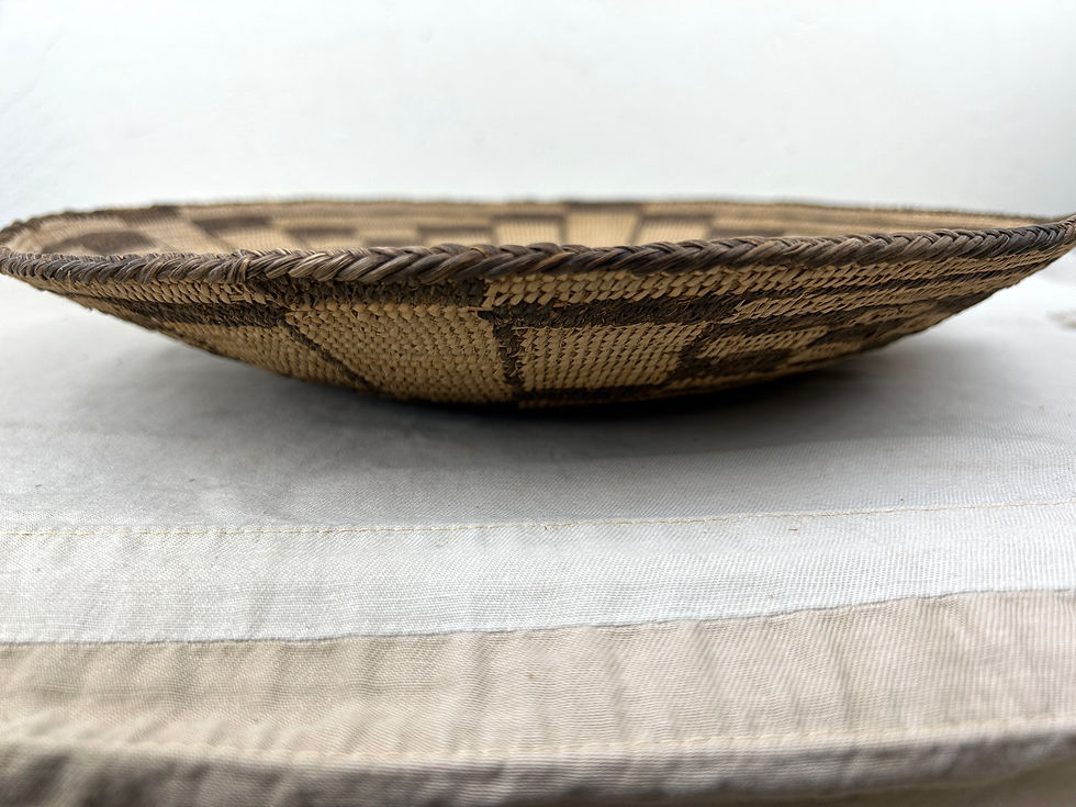 Thumbnail: Rare Antique Pima Basket Turtleback Design