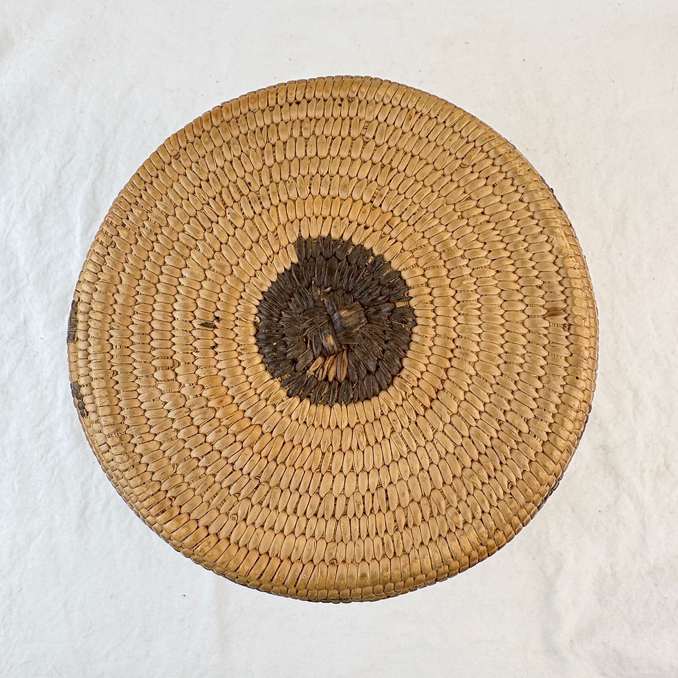 Thumbnail: Tohono O'odham Pima Storage Basket or Vase with 10 Figures