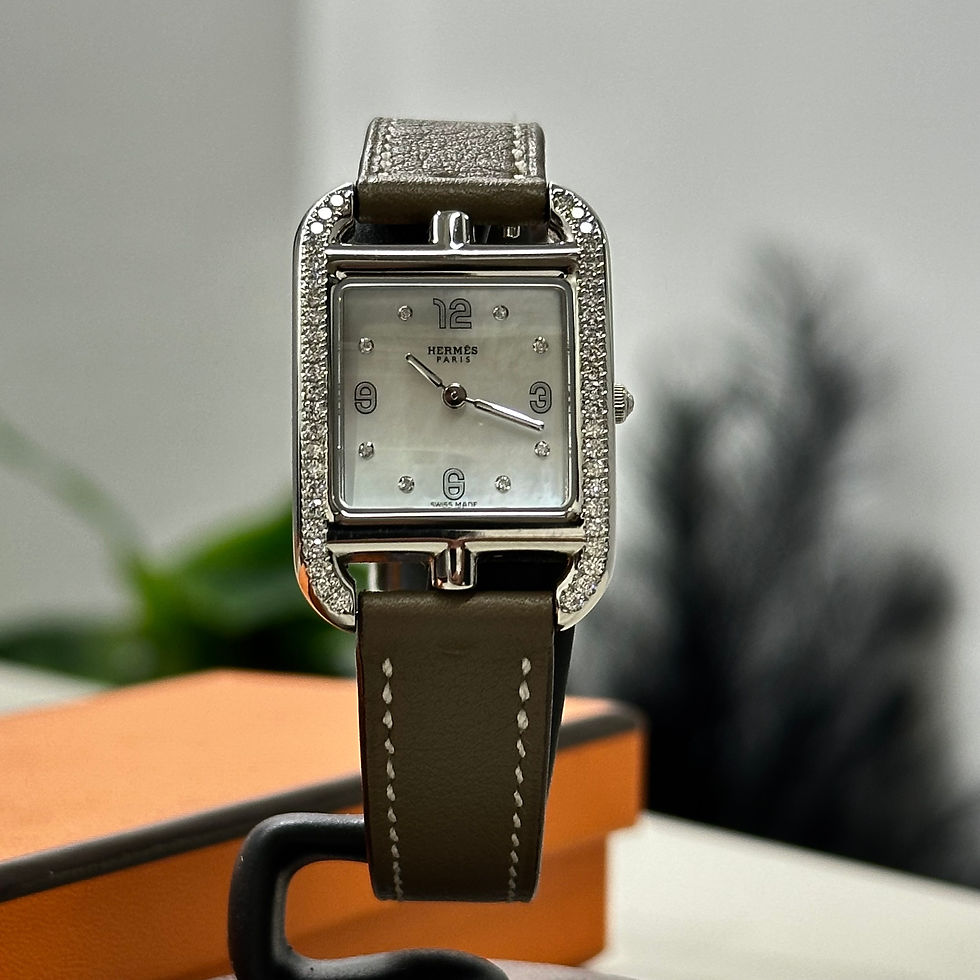 Thumbnail: Hermes Cape Cod Diamond Set Watch 31mm