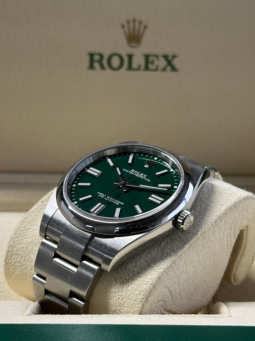 Thumbnail: Rolex Oyster Perpetual 41 Green Dial 124300