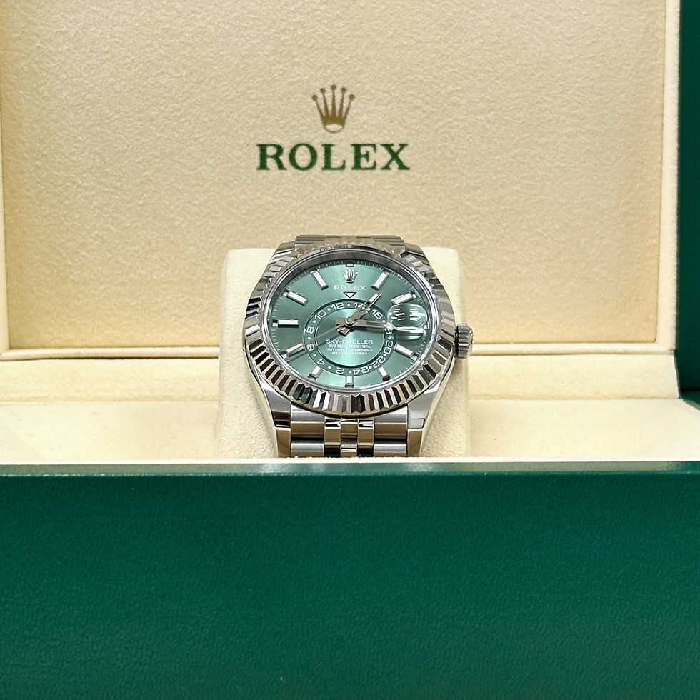 Thumbnail: Rolex Sky-Dweller Mint Green Dial Jubilee Bracelet