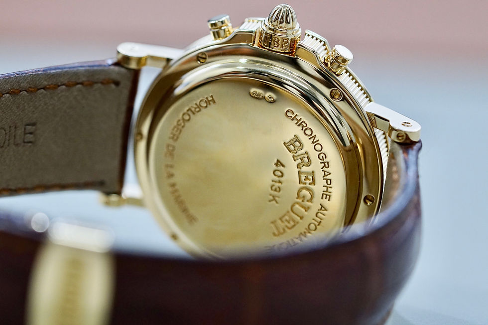 Thumbnail: Breguet 18k YG Marine Chronograph Automatic 3460BA/12/996 caseback
