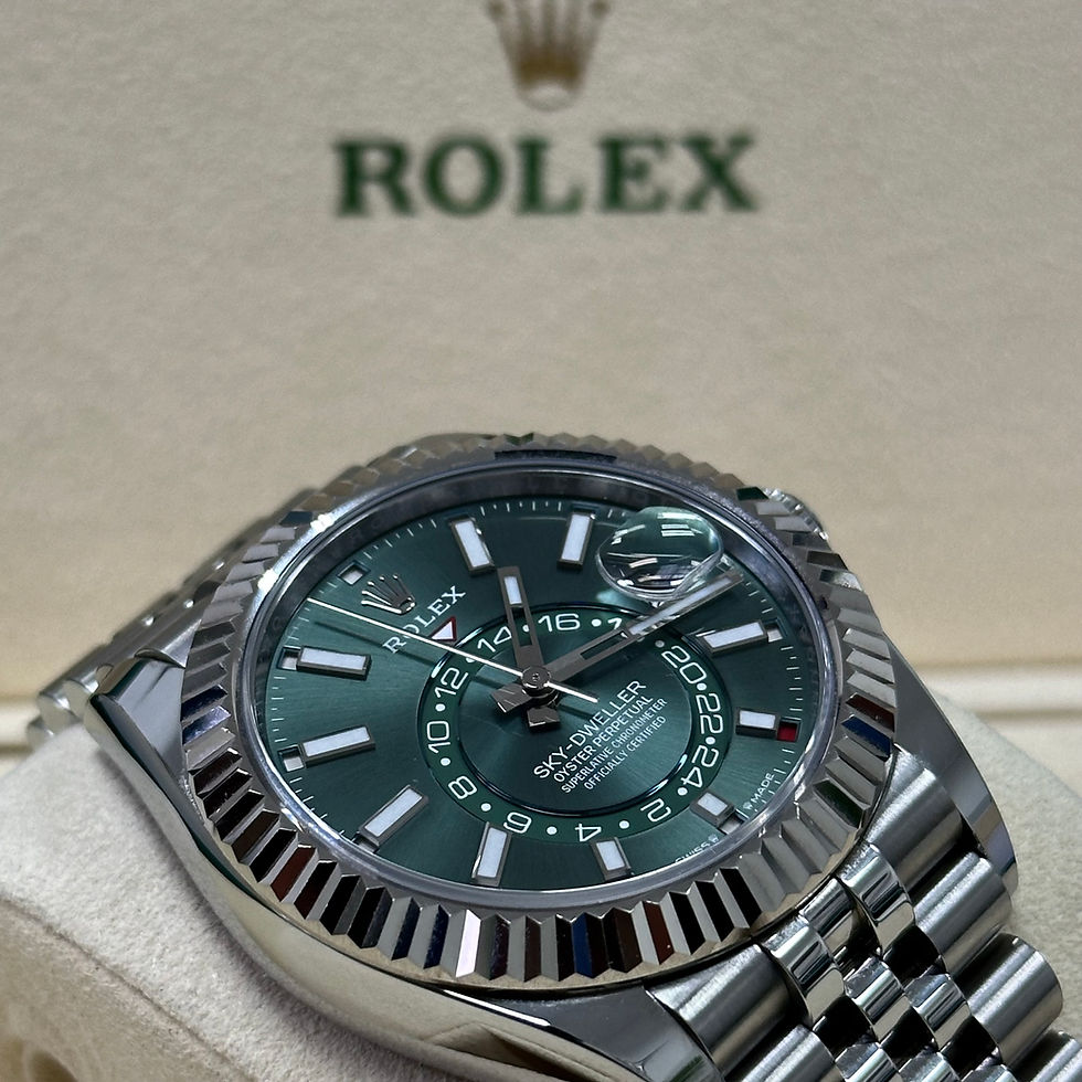 Thumbnail: Rolex Sky-Dweller Mint Green Dial Jubilee Bracelet