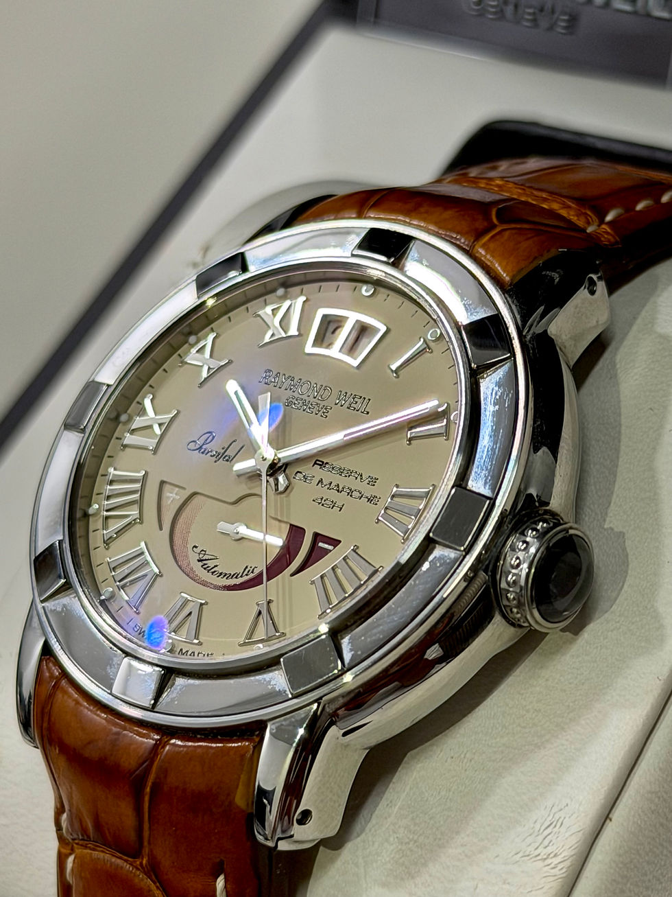 Thumbnail: Raymond Weil Parsifal 42 Hr Reserve de Marche Big Date Full Set 2843-STC-00808 RIGHT
