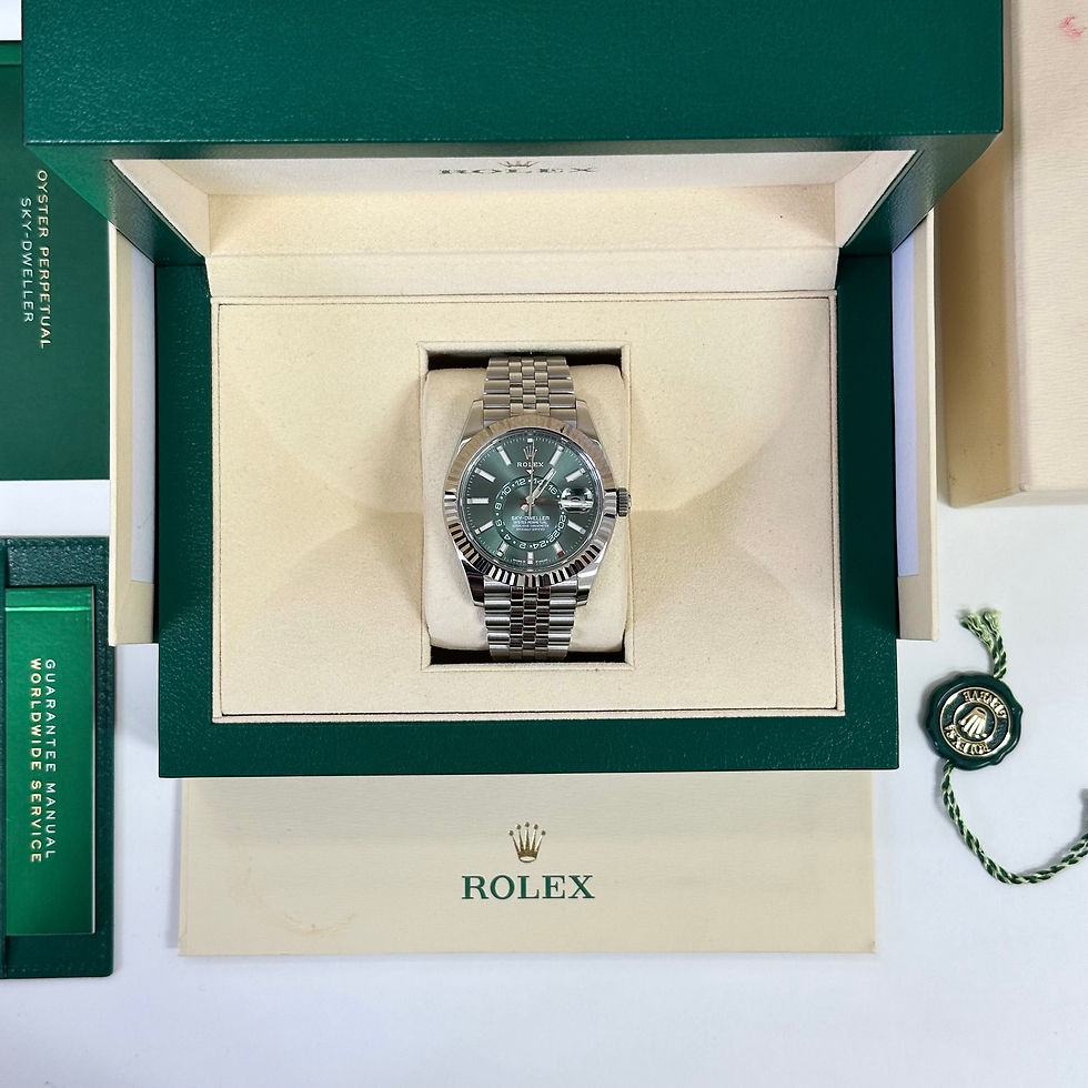Thumbnail: Rolex Sky-Dweller Mint Green Dial Jubilee Bracelet