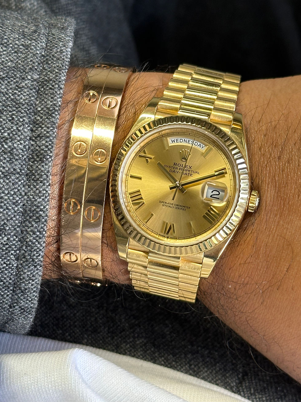 Thumbnail: Rolex Daydate 40 in Yellow Gold 228238