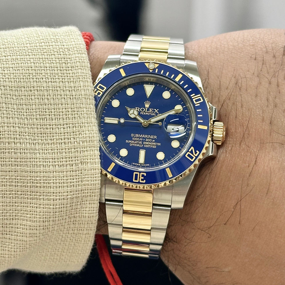 Thumbnail: Rolex Submariner Date 116613LB Bluesy Steel and Gold