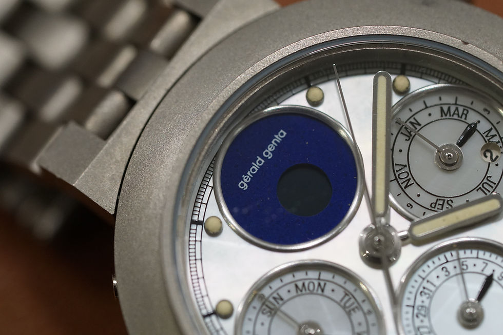 Gerald Genta Very Rare Perpetual Calendar Chronograph Abdul Hakeem 1/1