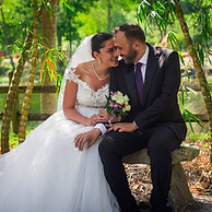 a lebanese couple posing for a wedding photographer