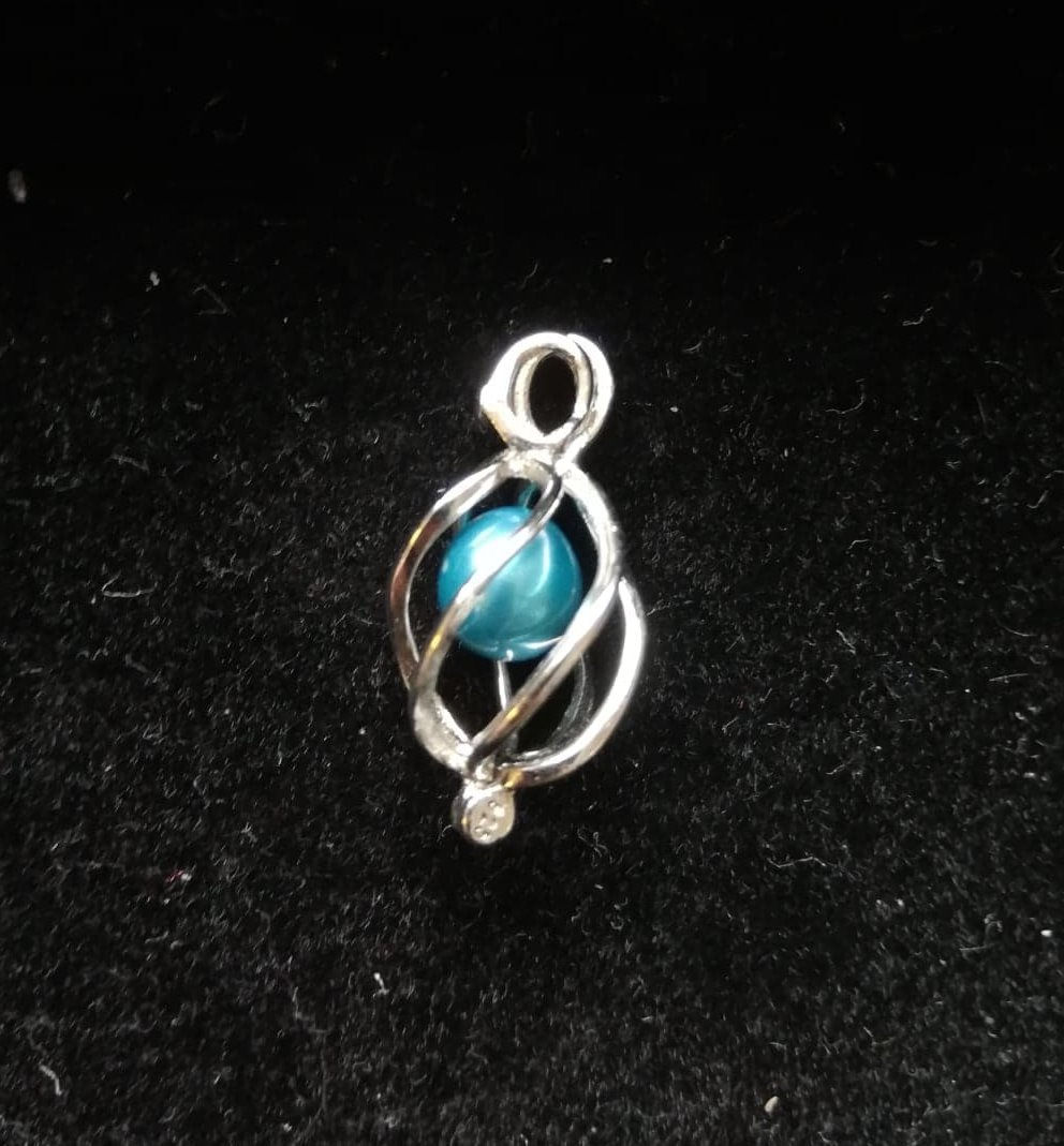 Silver Sterling Spiral Necklace