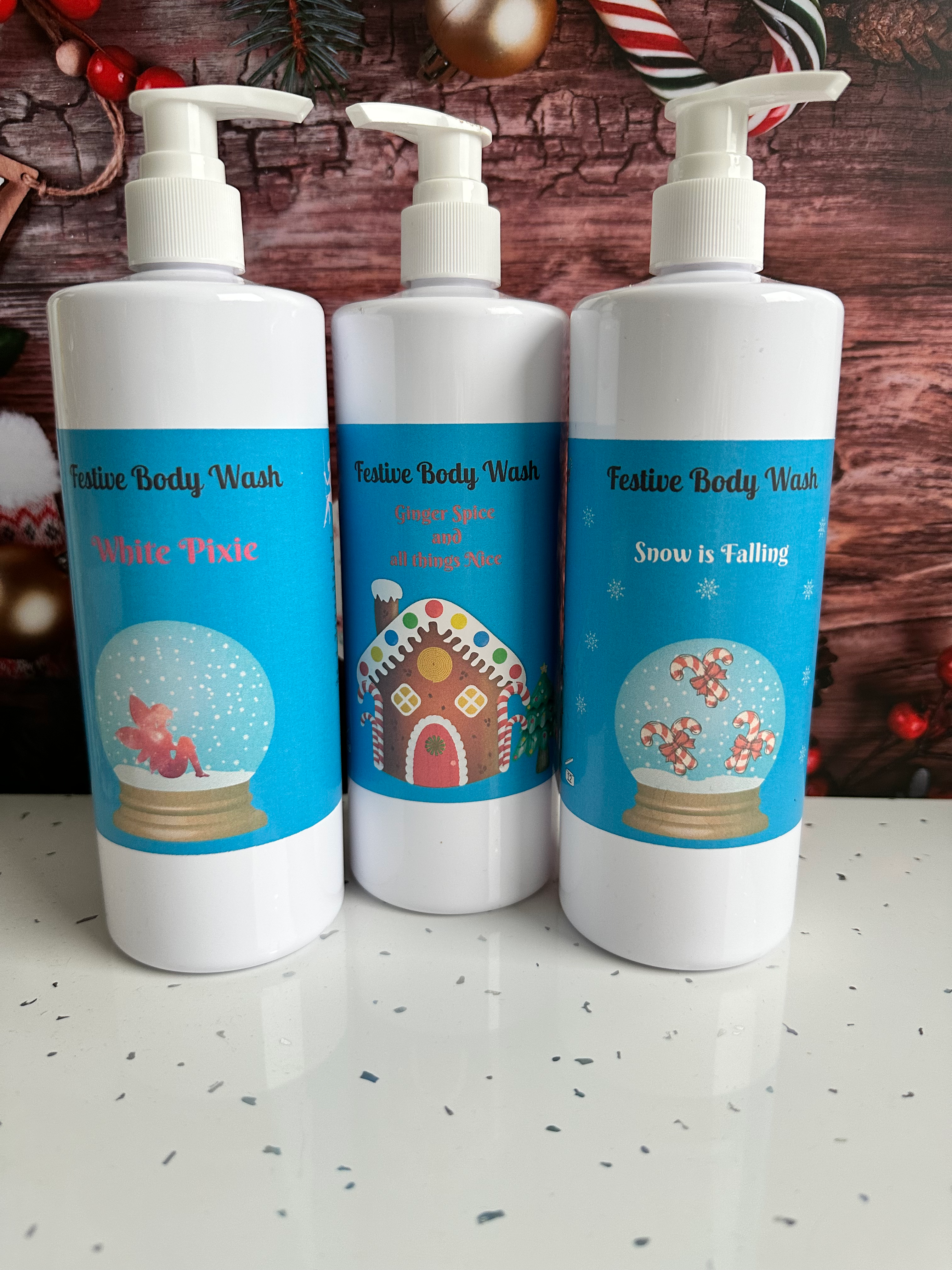 Festive body wash