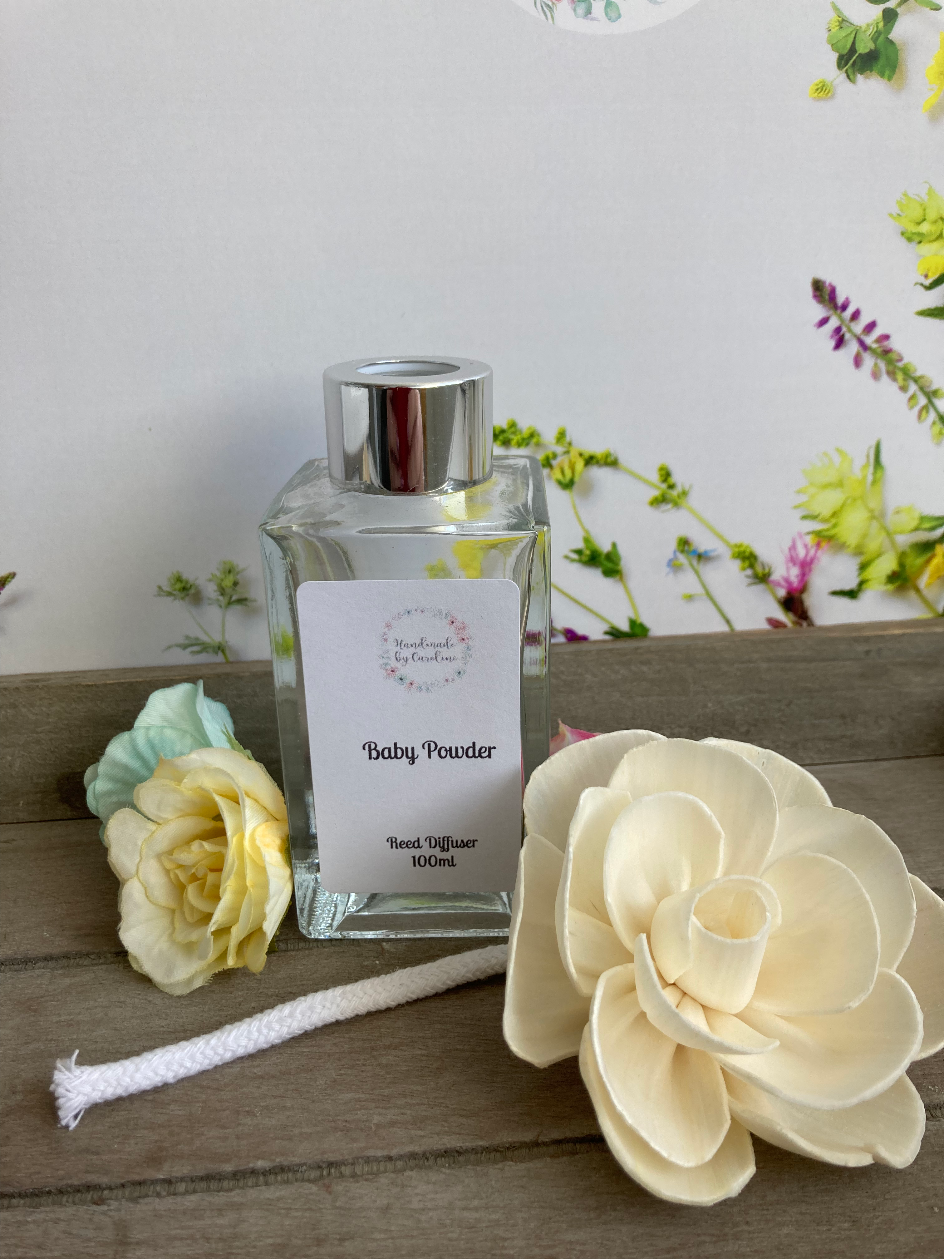 100ml reed diffuser tall clear bottle