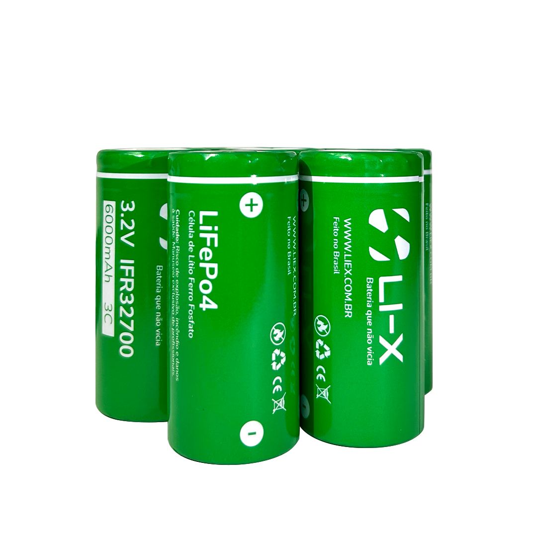 Célula LiFePO4 IFR32700 – Kit 10x