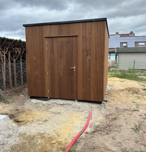 Tuinhuis realisatie - Schrijnwerkerij Van Olmen BV  