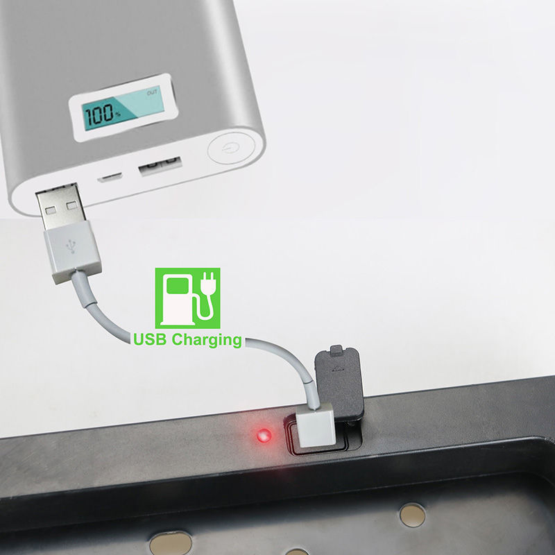 Thumbnail: DIY Digital Solar Power Wireless Europe License Plate Frame