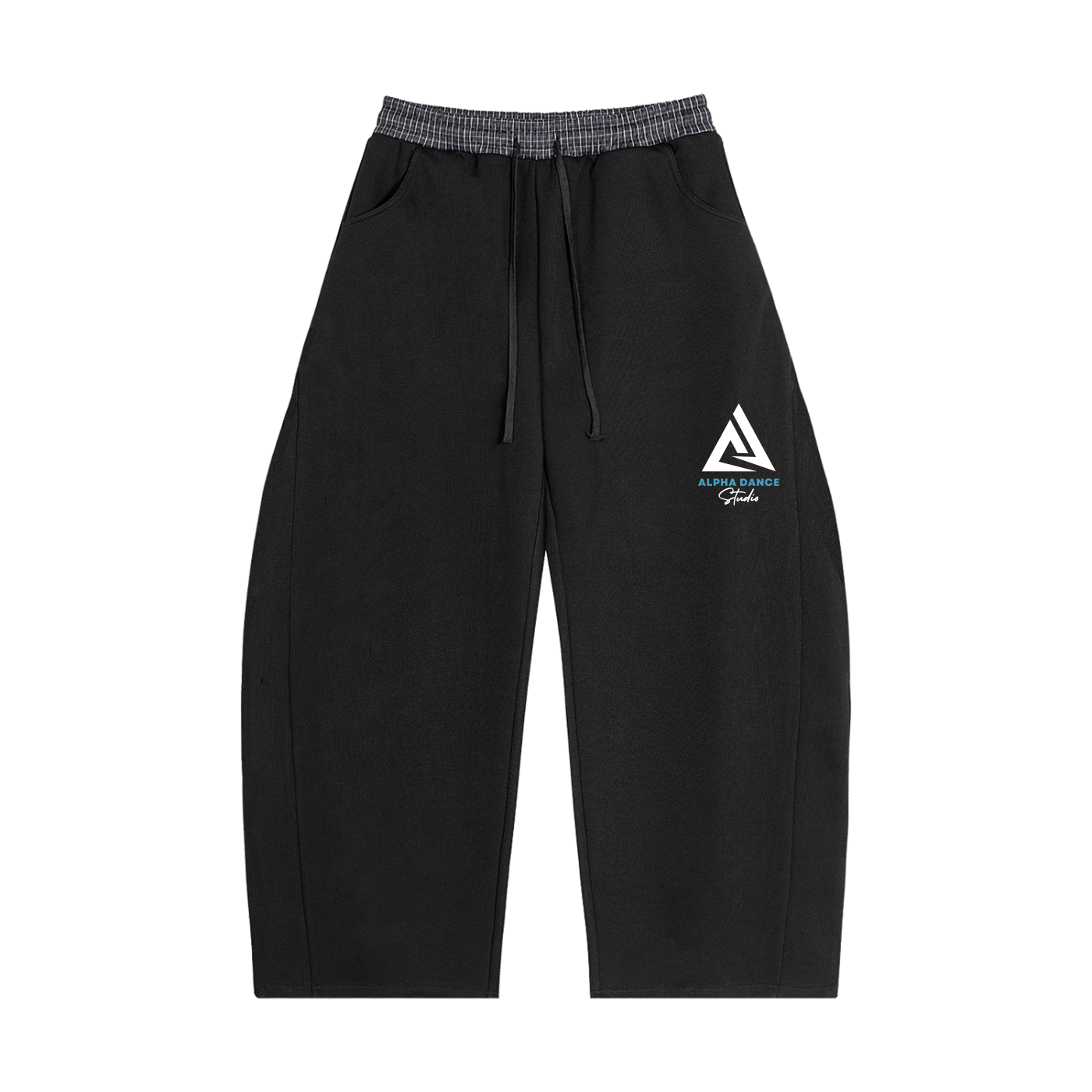 OG Logo Plaid Waistband Barrel Sweatpants