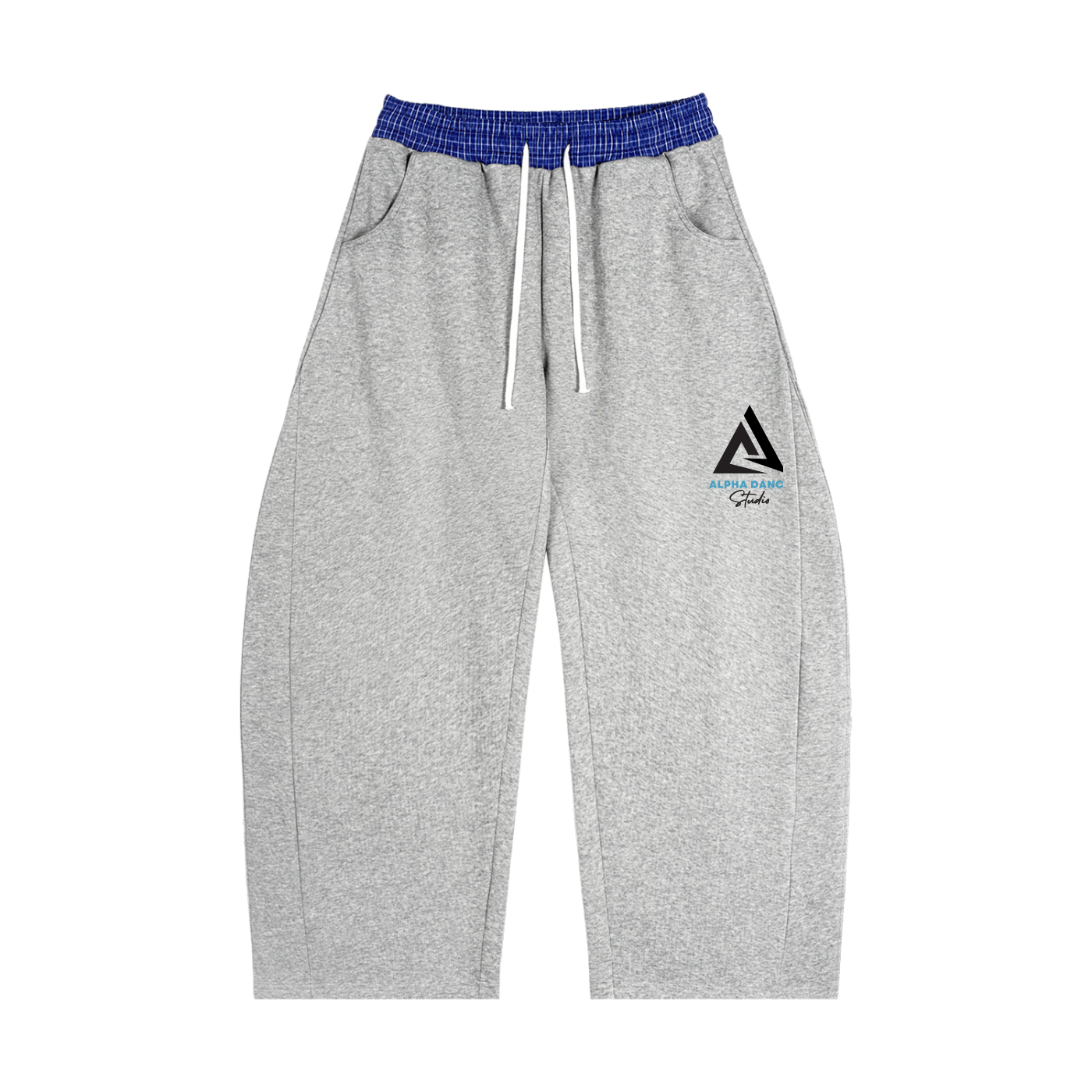 OG Logo Plaid Waistband Barrel Sweatpants