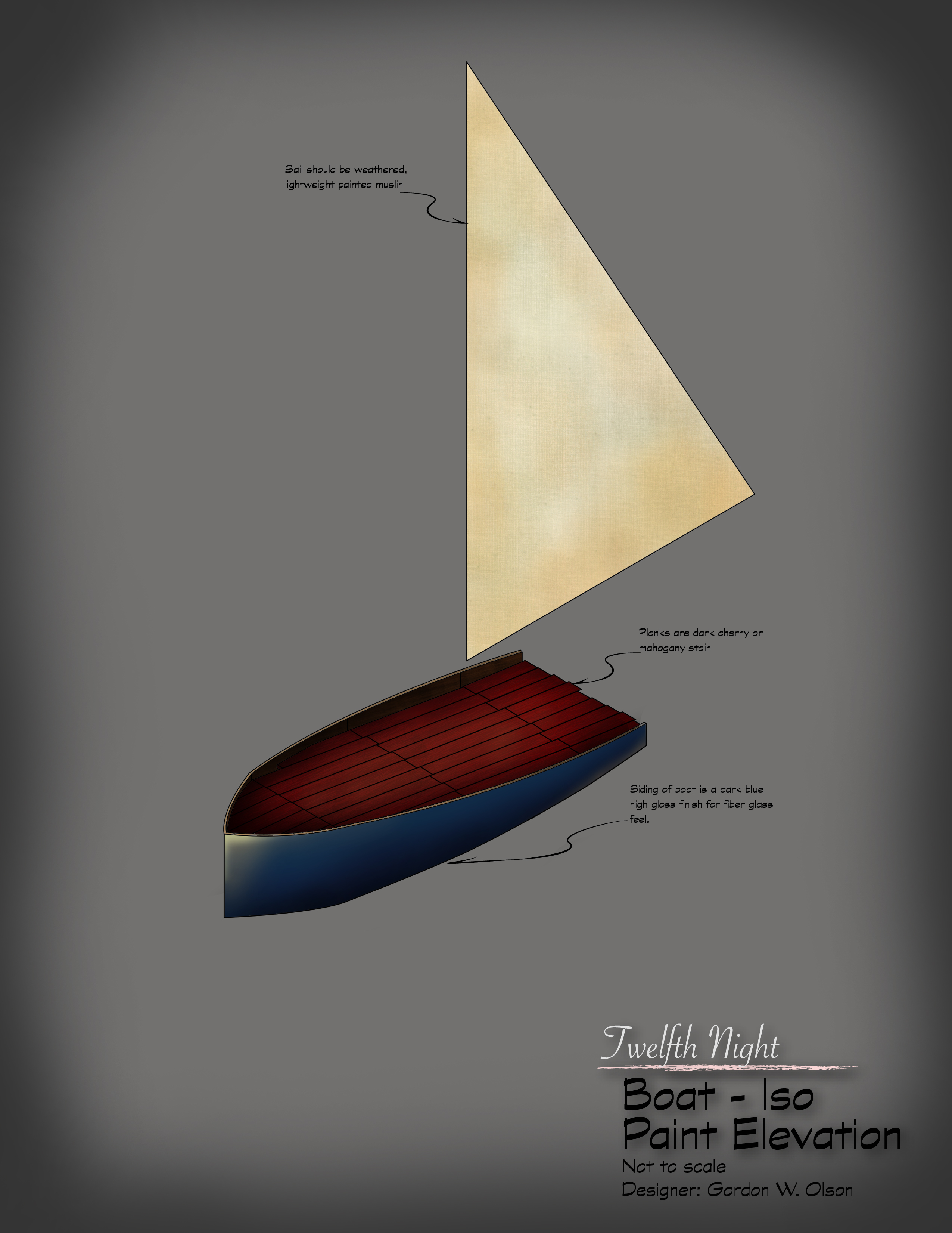 Twelfth Night - Boat Rendering