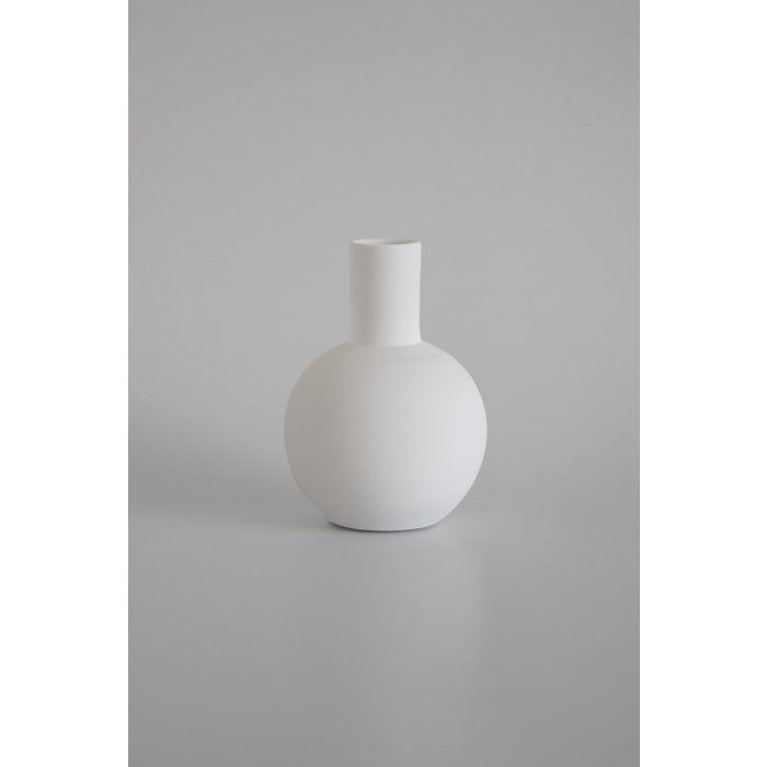 Thumbnail: Unieke, duurzame Portugese handgemaakte vaas van klei, ideaal voor droogbloemen