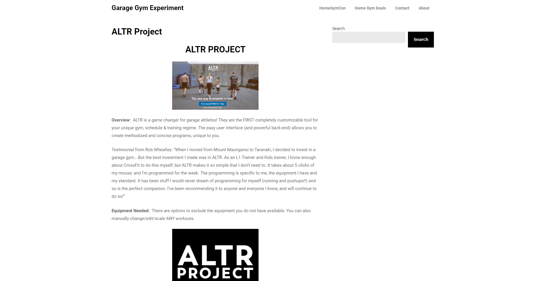 9. ALTR Project