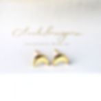 Mond Ohrstecker gold