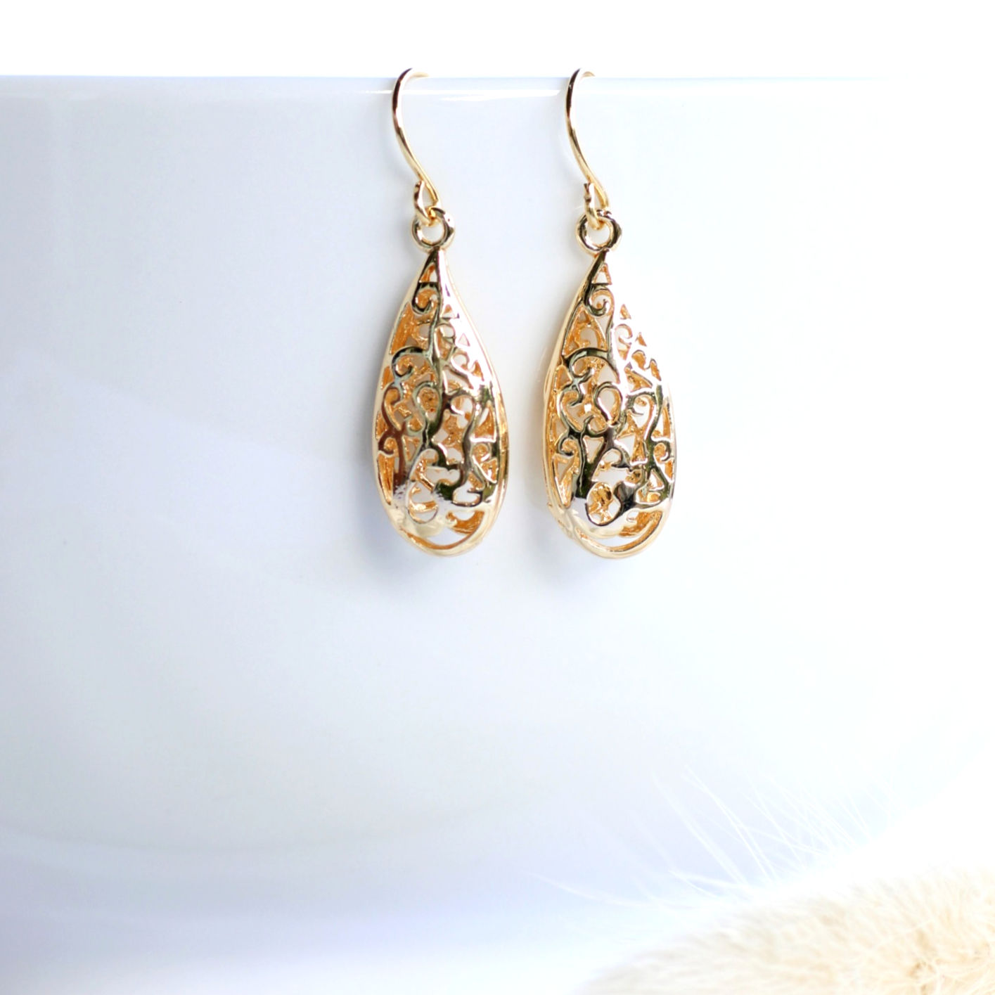 Tropfen Ohrringe gold