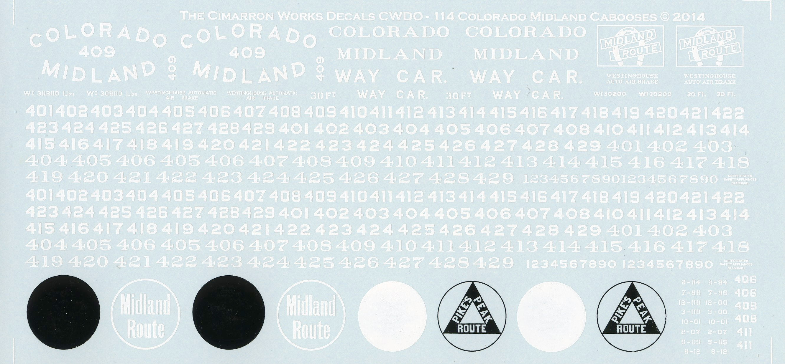 CWDO-114 Colorado Midland Cabooses