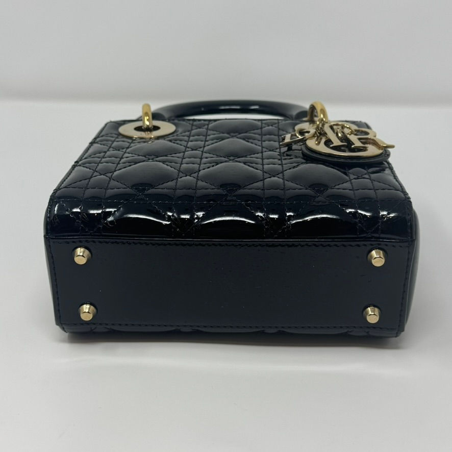 Thumbnail: Mini Lady Dior Black Patent