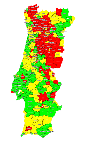 Levantamento do radão em Portugal de 1988 pelo ITN