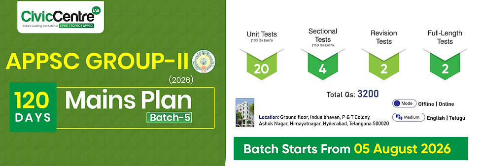 APPSC Group - II (2026) 120 Days Mains Plan Batch-5 ( 05 August 2026)_Website Banner - 128