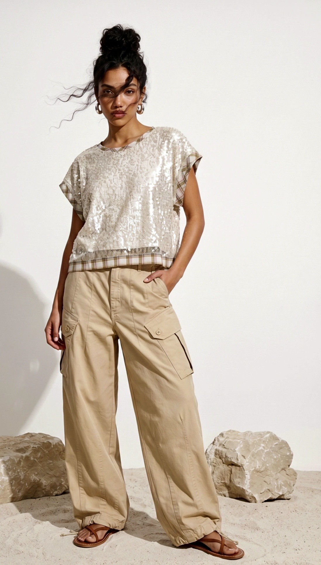 Pantalon " treillis " PLEASE