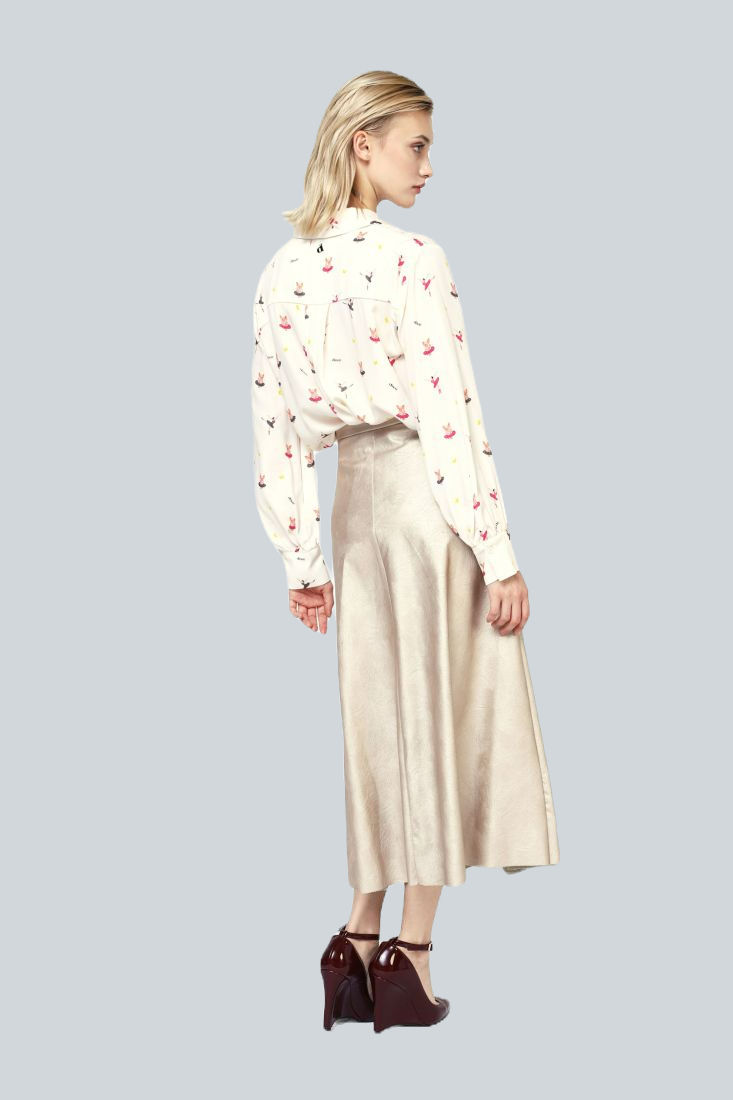 Miniature : Jupe doré simili cuir DIXIE