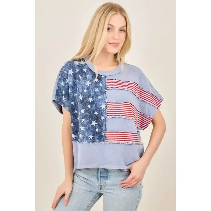 Liberty Blues Top