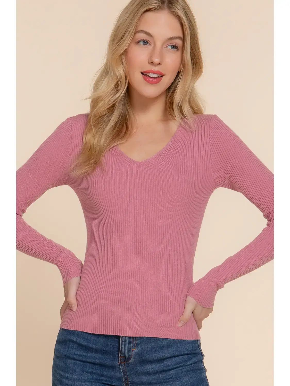 Softly Yours Ribbed Long Sleeve