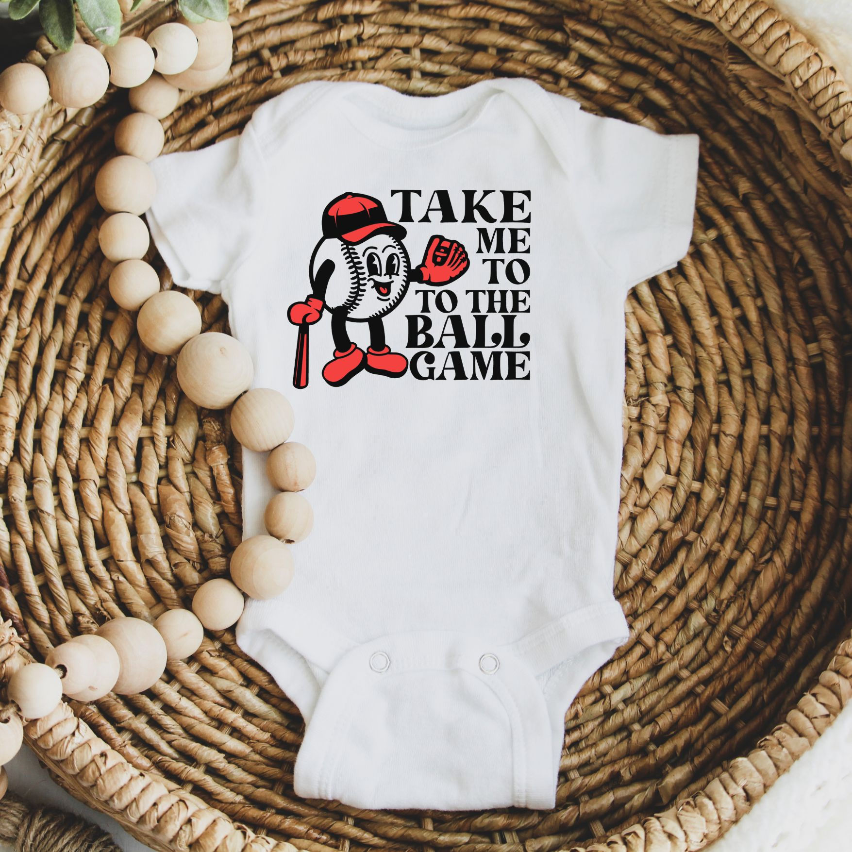 Baseball Game Onesie