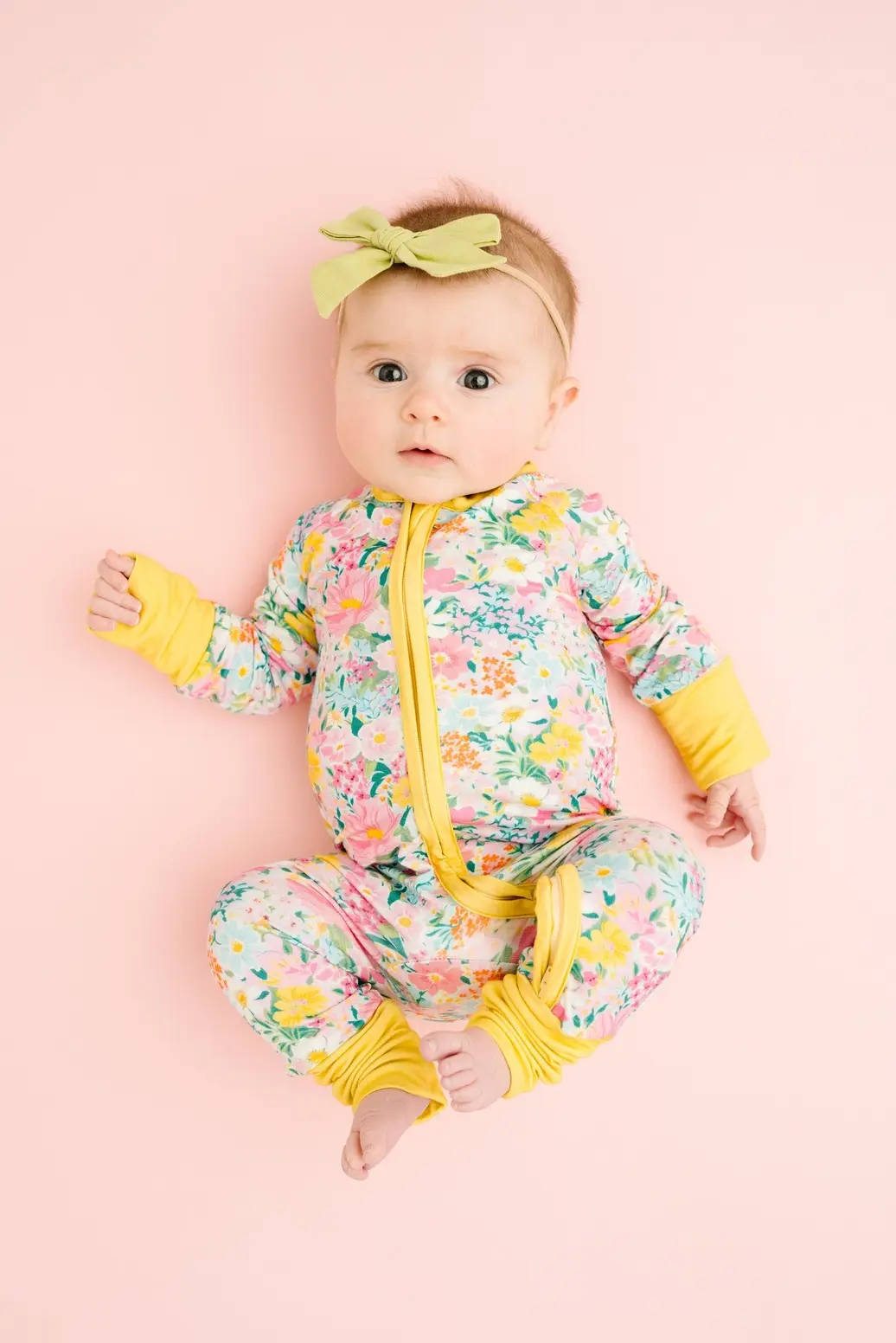 Garden Glow Baby Bamboo Sleeper Onesie