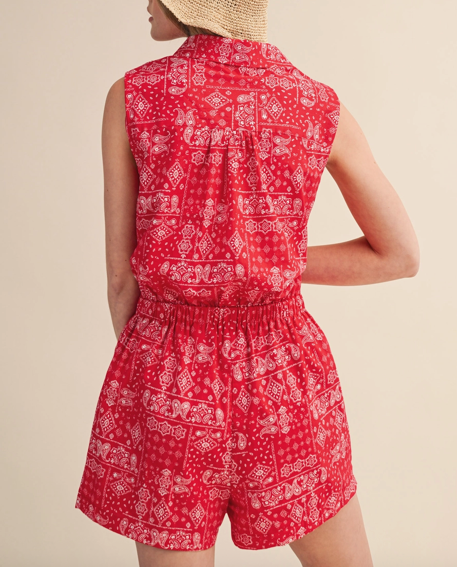 Thumbnail: Red Bandana Romper