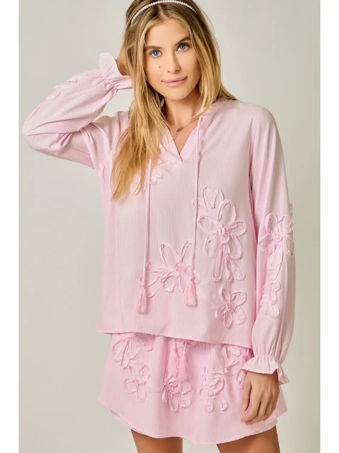 Petal Stitch Blouse Top