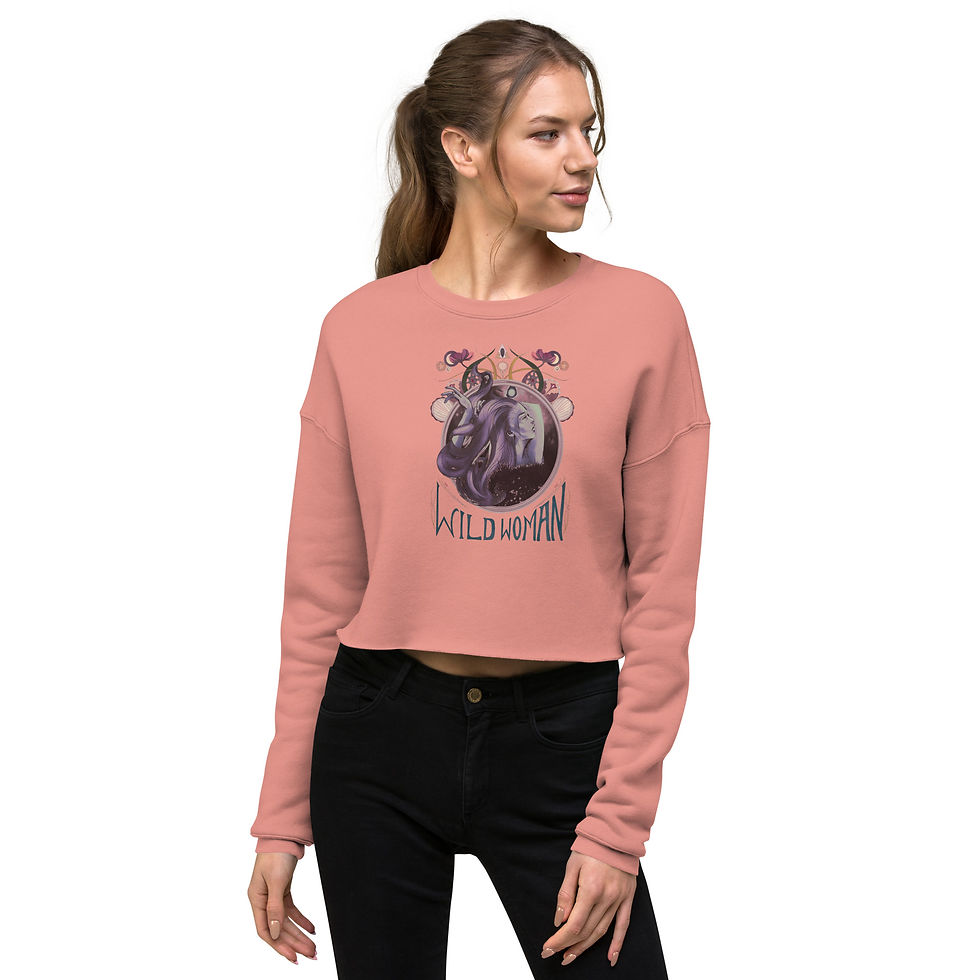 Thumbnail: Wild Woman Crop Sweatshirt