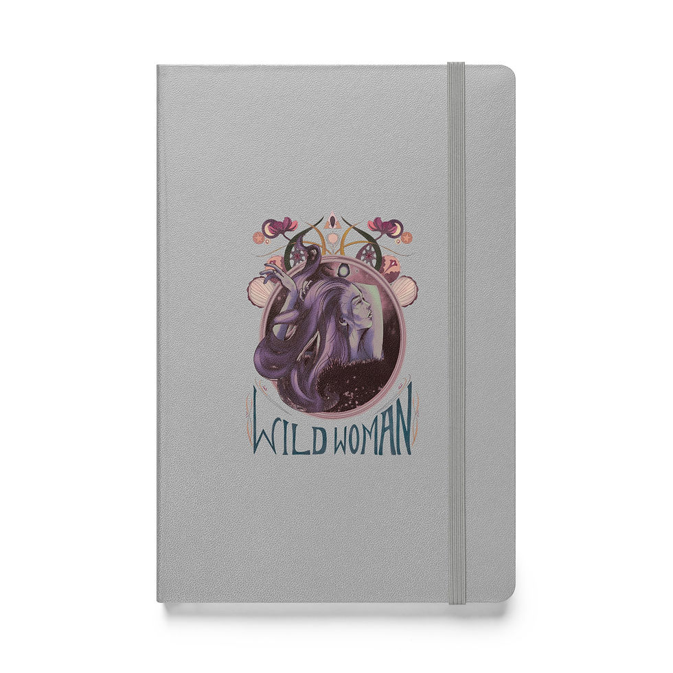 Thumbnail: Wild Woman Hardcover Bound Notebook